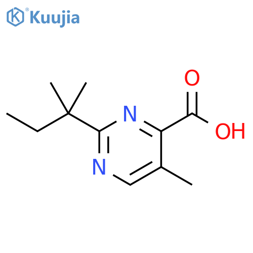 4-Pyrimidinecarboxylic acid, 2-(1,1-dimethylpropyl)-5-methyl- structure