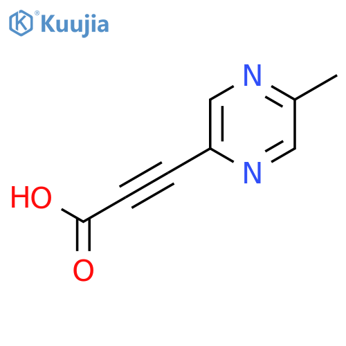 3-(5-Methylpyrazin-2-yl)prop-2-ynoic acid structure