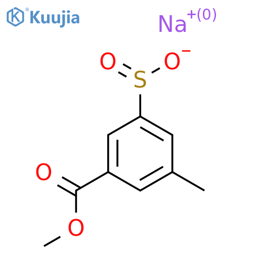 Sodium 3-(methoxycarbonyl)-5-methylbenzene-1-sulfinate structure