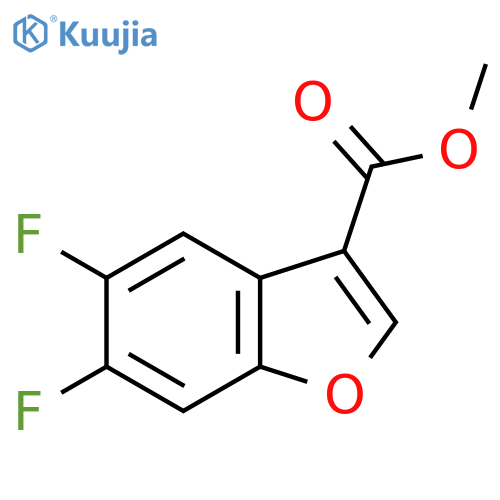 Methyl 5,6-difluoro-1-benzofuran-3-carboxylate structure