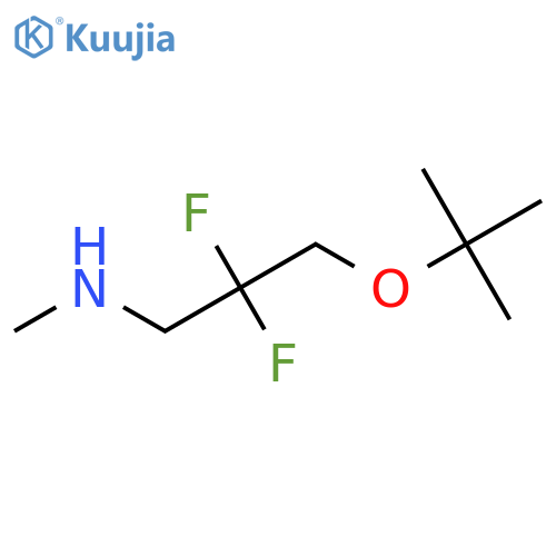 1-Propanamine, 3-(1,1-dimethylethoxy)-2,2-difluoro-N-methyl- structure