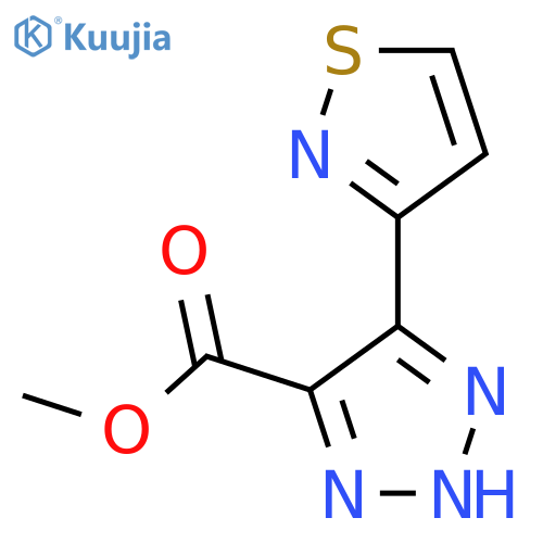methyl 5-(1,2-thiazol-3-yl)-1H-1,2,3-triazole-4-carboxylate structure