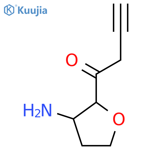 1-(3-Aminooxolan-2-yl)but-3-yn-1-one structure