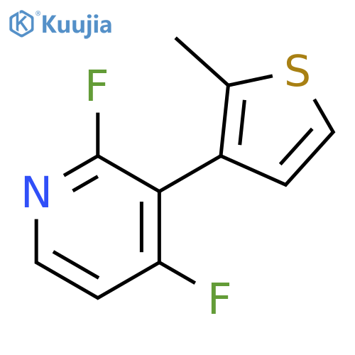 Pyridine, 2,4-difluoro-3-(2-methyl-3-thienyl)- structure