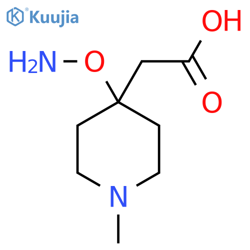 2-[4-(Aminooxy)-1-methylpiperidin-4-yl]acetic acid structure