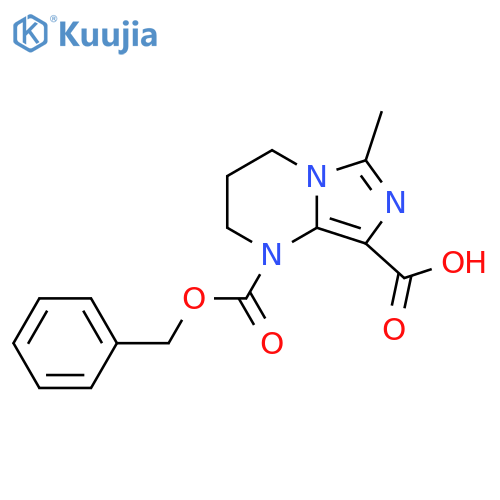 Imidazo[1,5-a]pyrimidine-1,8(2H)-dicarboxylic acid, 3,4-dihydro-6-methyl-, 1-(phenylmethyl) ester structure