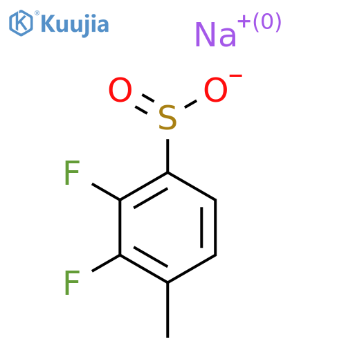 Sodium 2,3-difluoro-4-methylbenzene-1-sulfinate structure