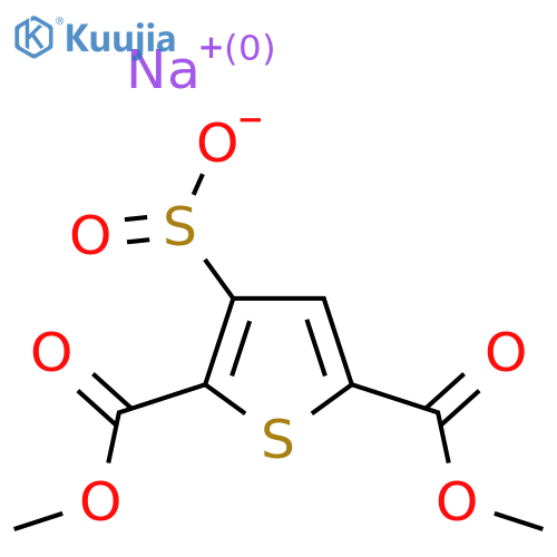 Sodium 2,5-bis(methoxycarbonyl)thiophene-3-sulfinate structure