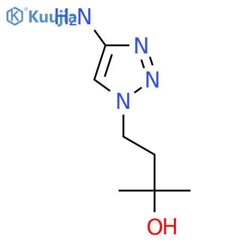 4-(4-amino-1H-1,2,3-triazol-1-yl)-2-methylbutan-2-ol structure