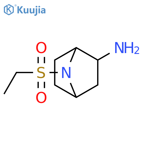 7-Azabicyclo[2.2.1]heptan-2-amine, 7-(ethylsulfonyl)- structure