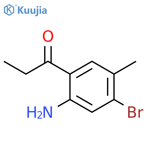 1-Propanone, 1-(2-amino-4-bromo-5-methylphenyl)- structure