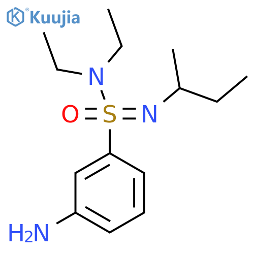 3-amino-N-(butan-2-yl)-N,N-diethylbenzene-1-sulfonoimidamide structure