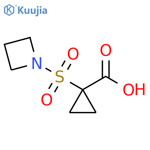 Cyclopropanecarboxylic acid, 1-(1-azetidinylsulfonyl)- structure