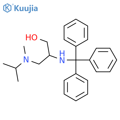 3-[Methyl(propan-2-yl)amino]-2-[(triphenylmethyl)amino]propan-1-ol structure