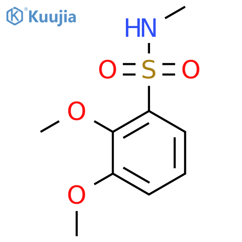2,3-dimethoxy-N-methylbenzene-1-sulfonamide structure