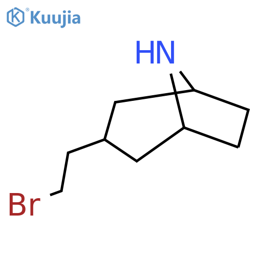 3-(2-bromoethyl)-8-azabicyclo3.2.1octane structure