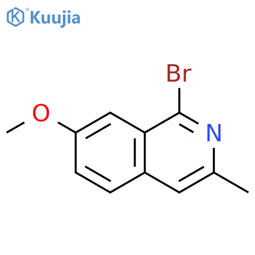 Isoquinoline, 1-bromo-7-methoxy-3-methyl- structure
