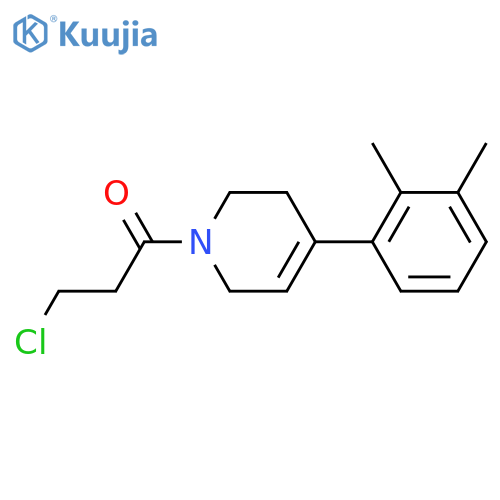 3-chloro-1-4-(2,3-dimethylphenyl)-1,2,3,6-tetrahydropyridin-1-ylpropan-1-one structure