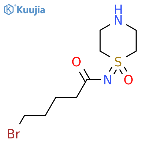 5-bromo-N-(1-oxo-1lambda6-thiomorpholin-1-ylidene)pentanamide structure