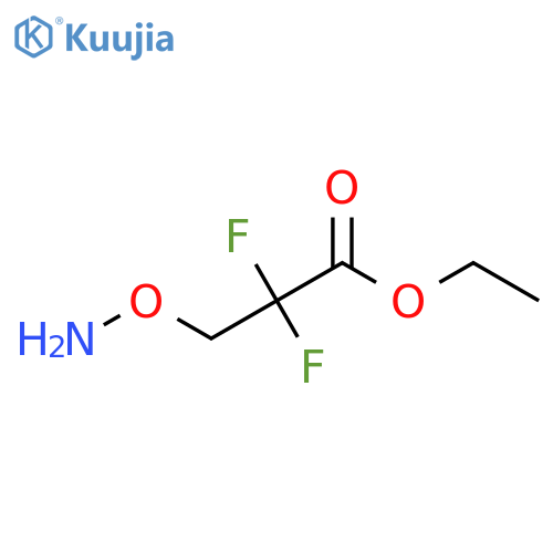 Propanoic acid, 3-(aminooxy)-2,2-difluoro-, ethyl ester structure