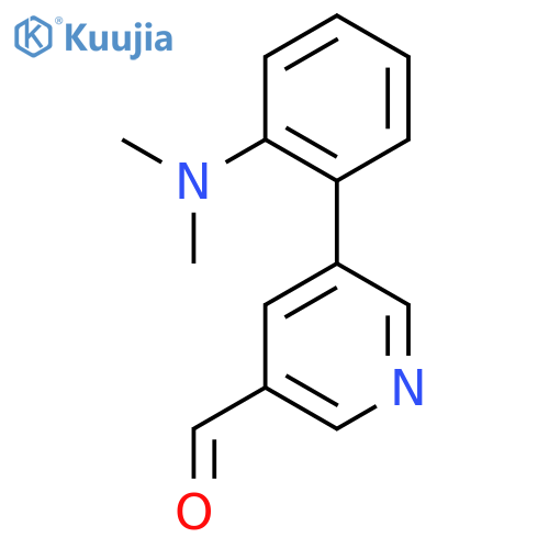 5-[2-(Dimethylamino)phenyl]pyridine-3-carbaldehyde structure