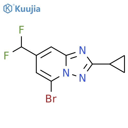 5-bromo-2-cyclopropyl-7-(difluoromethyl)-1,2,4triazolo1,5-apyridine structure