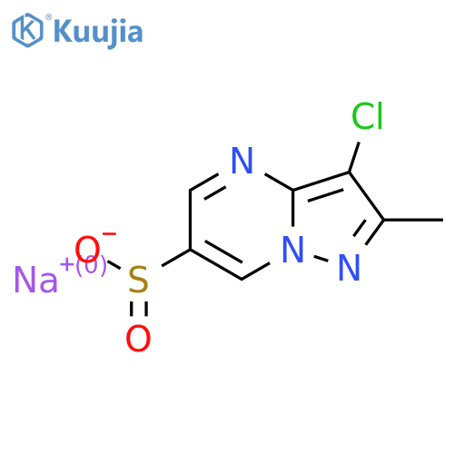 Sodium 3-chloro-2-methylpyrazolo[1,5-a]pyrimidine-6-sulfinate structure