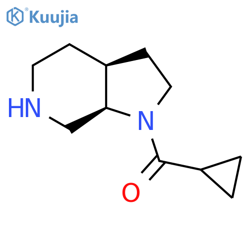 rac-(3aR,7aS)-1-cyclopropanecarbonyl-octahydro-1H-pyrrolo[2,3-c]pyridine structure