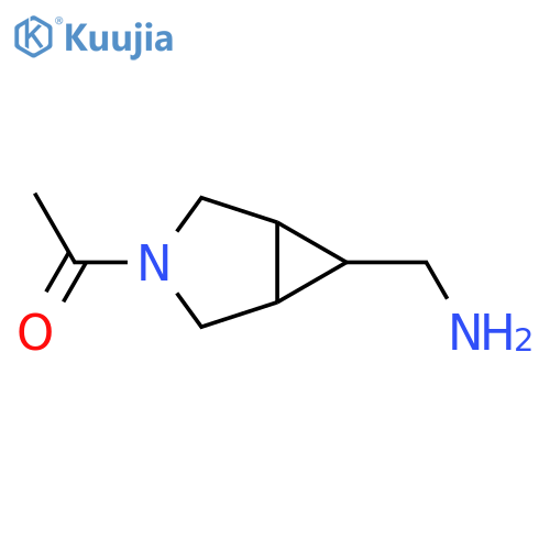 1-[6-(Aminomethyl)-3-azabicyclo[3.1.0]hexan-3-yl]ethan-1-one structure
