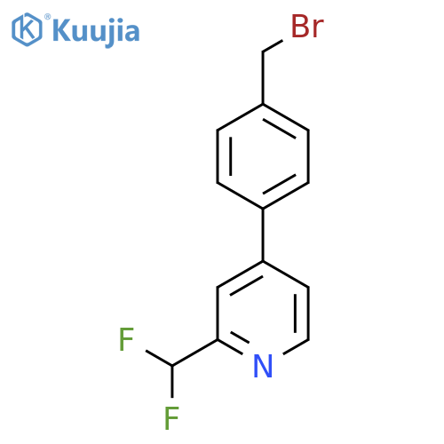 4-4-(bromomethyl)phenyl-2-(difluoromethyl)pyridine structure