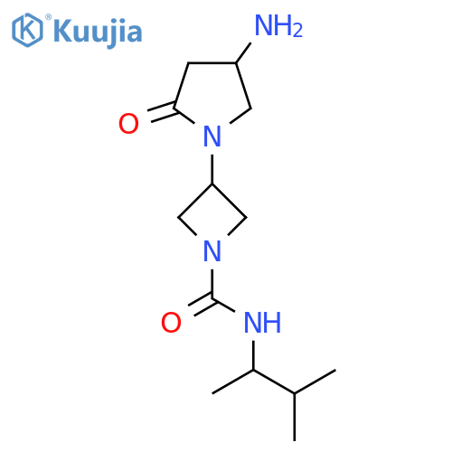 3-(4-amino-2-oxopyrrolidin-1-yl)-N-(3-methylbutan-2-yl)azetidine-1-carboxamide structure