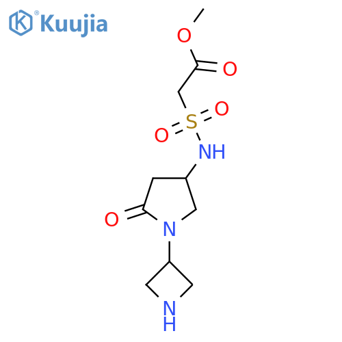 Methyl 2-{[1-(azetidin-3-yl)-5-oxopyrrolidin-3-yl]sulfamoyl}acetate structure