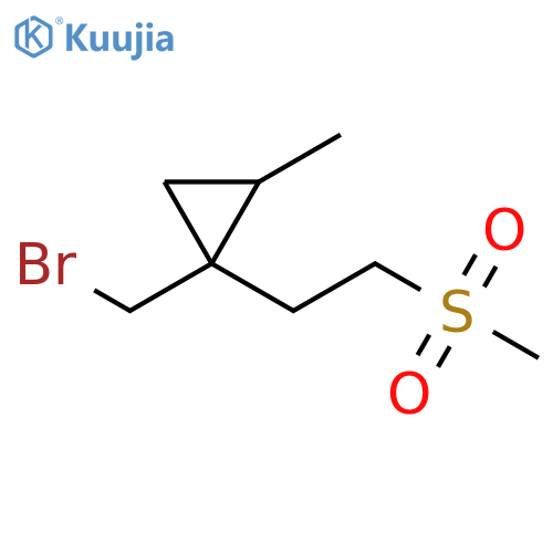Cyclopropane, 1-(bromomethyl)-2-methyl-1-[2-(methylsulfonyl)ethyl]- structure