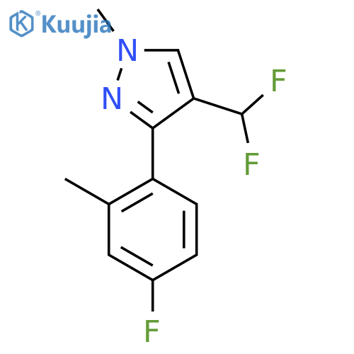 4-(difluoromethyl)-3-(4-fluoro-2-methylphenyl)-1-methyl-1H-pyrazole structure