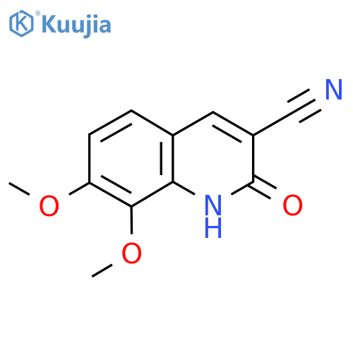 2-Hydroxy-7,8-dimethoxyquinoline-3-carbonitrile structure