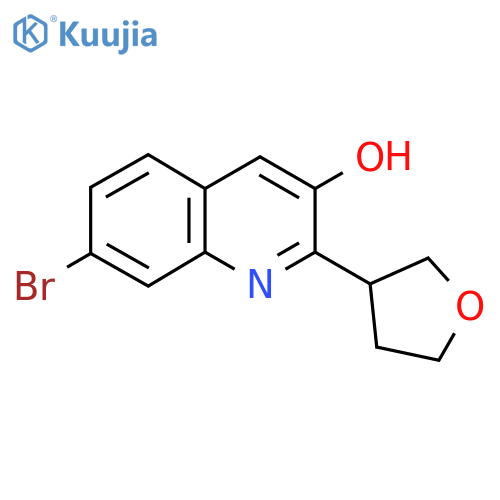 7-Bromo-2-(oxolan-3-yl)quinolin-3-ol structure