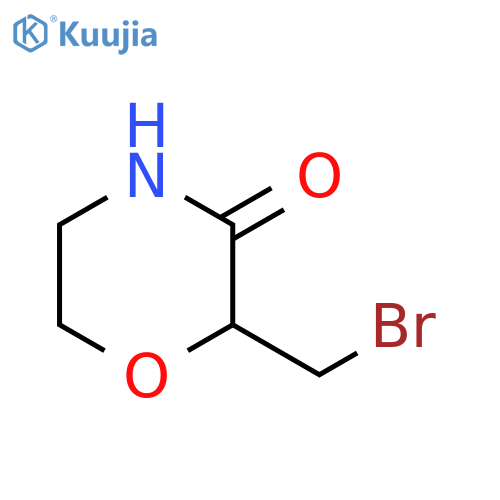 2-(bromomethyl)morpholin-3-one structure