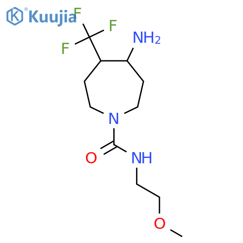 1H-Azepine-1-carboxamide, 4-aminohexahydro-N-(2-methoxyethyl)-5-(trifluoromethyl)- structure