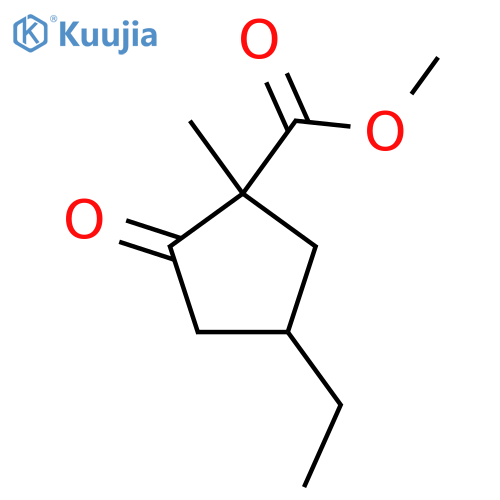 Methyl 4-ethyl-1-methyl-2-oxocyclopentane-1-carboxylate structure