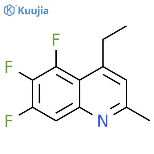 Quinoline, 4-ethyl-5,6,7-trifluoro-2-methyl- structure