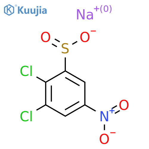 Sodium 2,3-dichloro-5-nitrobenzene-1-sulfinate structure