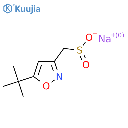 Sodium (5-tert-butyl-1,2-oxazol-3-yl)methanesulfinate structure