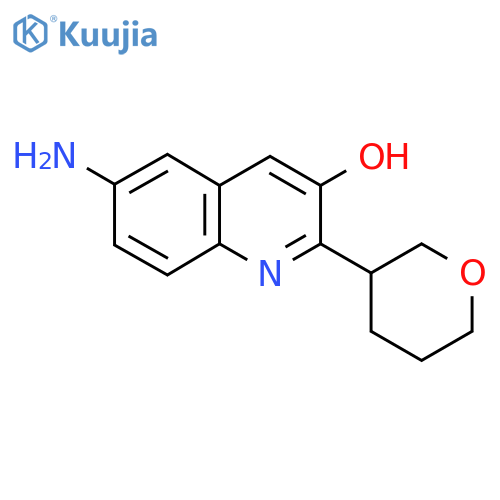 6-Amino-2-(oxan-3-yl)quinolin-3-ol structure