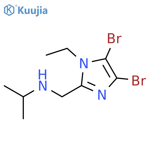 1H-Imidazole-2-methanamine, 4,5-dibromo-1-ethyl-N-(1-methylethyl)- structure