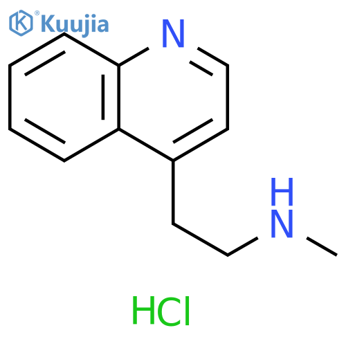 4-Quinolineethanamine, N-methyl-, hydrochloride (1:2) structure