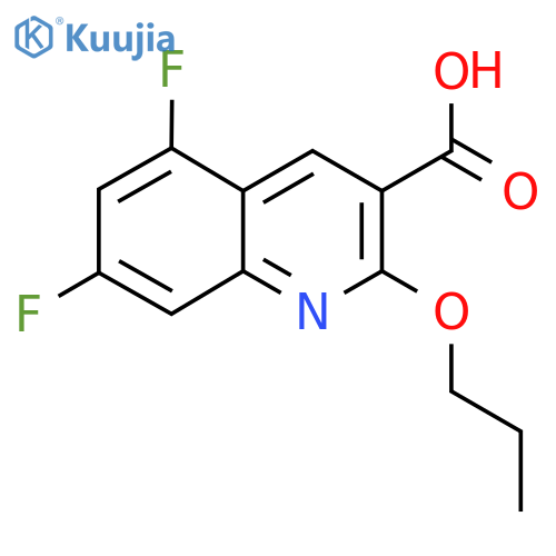 5,7-Difluoro-2-propoxyquinoline-3-carboxylic acid structure