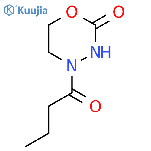 4-Butanoyl-1,3,4-oxadiazinan-2-one structure