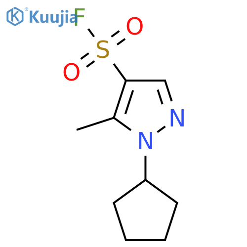 1-cyclopentyl-5-methyl-1H-pyrazole-4-sulfonyl fluoride structure