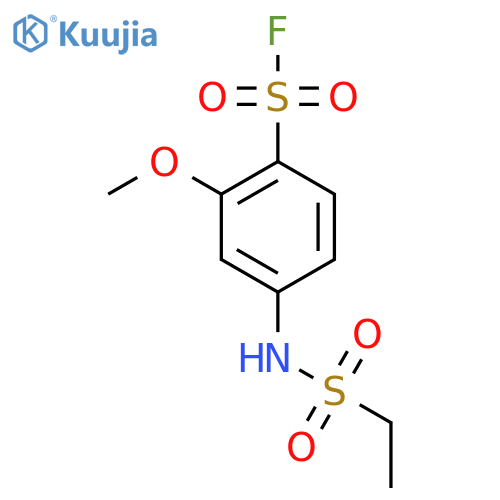 4-Ethanesulfonamido-2-methoxybenzene-1-sulfonyl fluoride structure