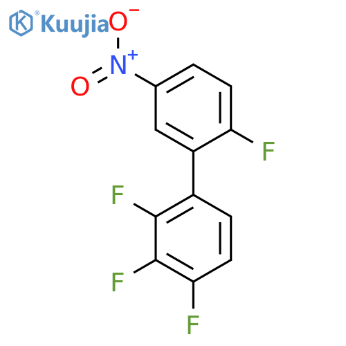 1,2,3-Trifluoro-4-(2-fluoro-5-nitrophenyl)benzene structure